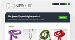 Desktop Screenshot of dramblione.lt